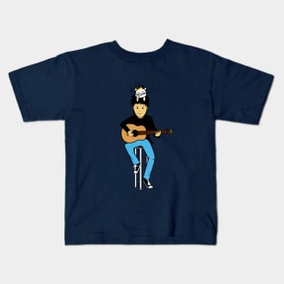 cat and boy Kids T-Shirt